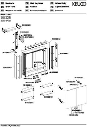 Keuco Spiegelschrank ROYAL LUMOS 700x735x165mm