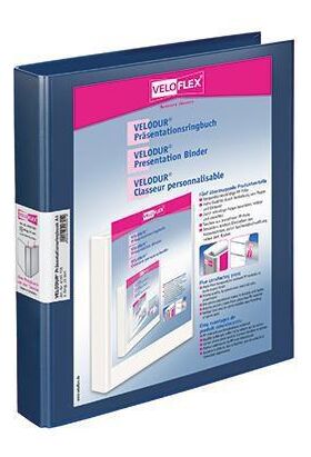 Veloflex Präsentationsringbuch VELODUR 4143150 A4 4-Rg 25mm blau