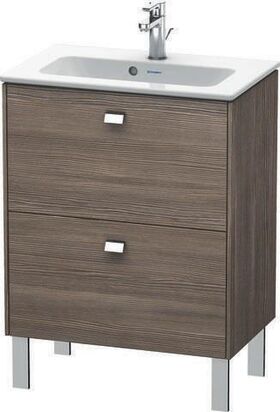 Duravit WT-Unterbau BRIOSO COMPACT Griffe chrom 683x620x389mm weiß matt