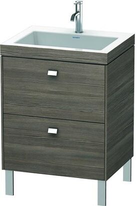 Duravit Waschtischunterbau BRIOSO 701x600x480mm m WT Vero Air Gri chr 1 HL