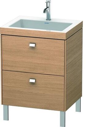 Duravit Waschtischunterbau BRIOSO 701x600x480mm m WT Vero Air Gri chr 1 HL