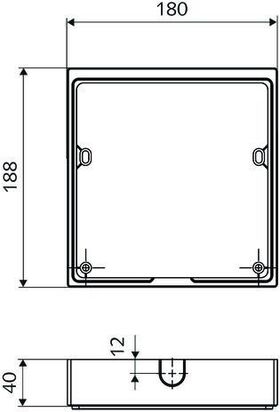 Schell Montageadapter WALIS E für Aufputzinstallation Kunststoff