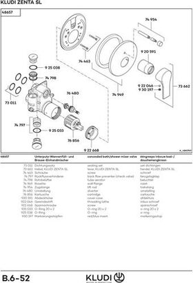 Kludi WF ZENTA SL u Brause-EHM UP DN 15 chr