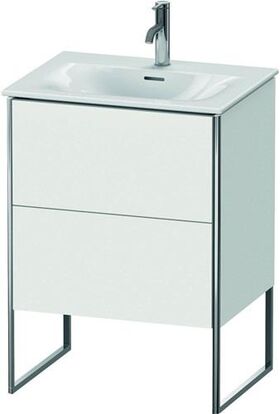 Duravit Waschtischunterbau XSQUARE 840x610x478mm, 2 Auszüge weiß matt