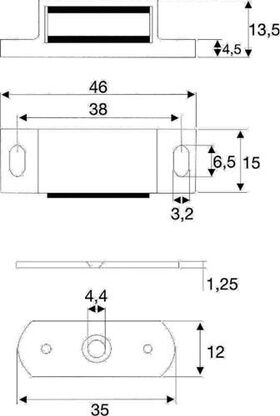 Magnetschnäpper 4100 Ku.weiß 4kg BMB - VPE: 50