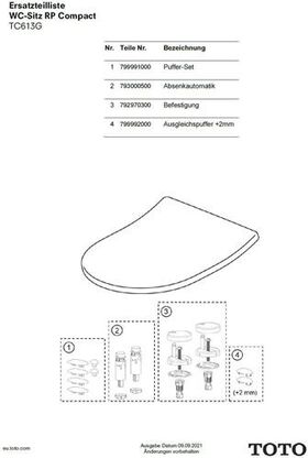 TOTO Softclose für WC-Sitz RP Compact