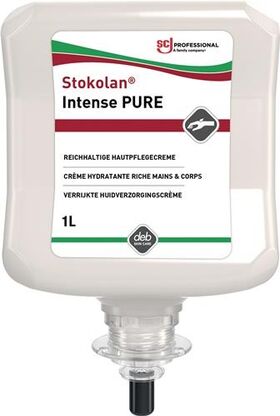 Hautpflegecreme Stokolan® Intense PURE 1l Kartusche Kartusche