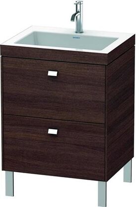 Duravit Waschtischunterbau BRIOSO 701x600x480mm m WT Vero Air Gri chr 1 HL