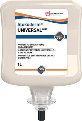 Hautschutzcreme Stokoderm Univ.PURE 1l unparfümiert ungefärbt Kartusche STOKO