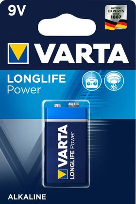 9V Block Varta LONGLIFE POWER