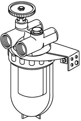 OV Heizölfilter-Zweistrang Oilpur DN 15 1/2Zoll IG Niro-ES-Sieb 100-150 my