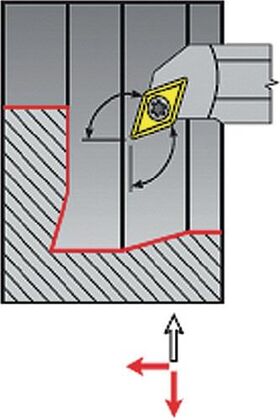 Bohrstange A20Q-SDQCL 11 li. vern. m. IK PROMAT