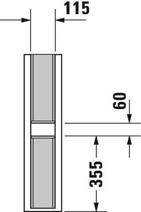 Duravit Standsäule P3 Comforts 175x210mm weiß WG