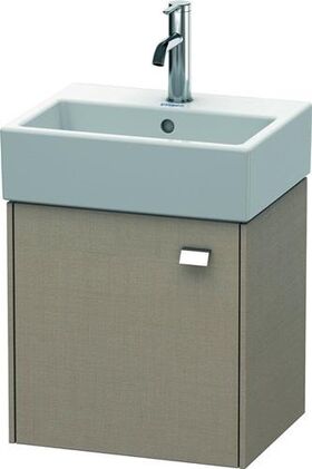 Duravit Waschtischunterbau BRIOSO 442x434x339mm Gri chr Ans links leinen