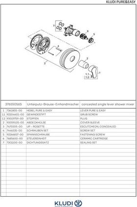 Kludi UP-Brause-Einhandmischer PURE&EASY chr