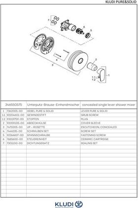 Kludi UP-Brause-Einhandmischer PURE&SOLI chr