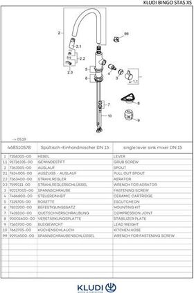 Kludi SPT-Einhandmischer BINGO STAR XS DN 15 chr