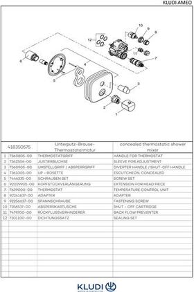 Kludi Thermostatarmatur AMEO UP chr