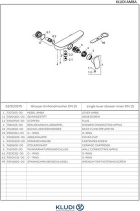 Kludi Brause-Einhandmischer AMBA DN 15 chr