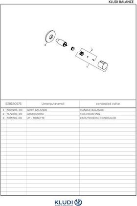 Kludi Unterputzventil BALANCE chr