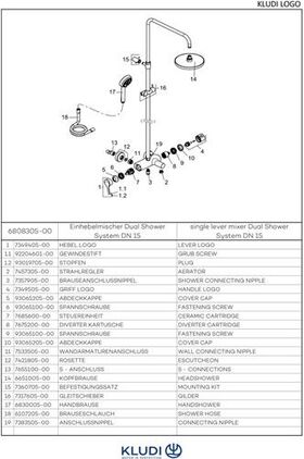 Kludi Einhebelmischer-Dual-Shower-System DN 15 chr