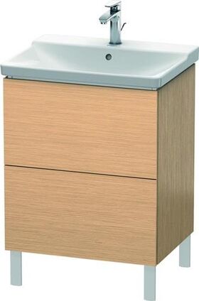 Duravit Waschtischunterbau L-CUBE 620x481x709mm eiche gebürstet