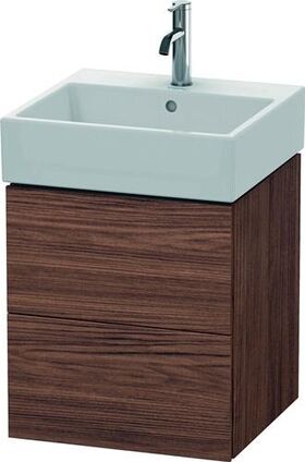 Duravit Waschtischunterbau L-CUBE 544x484x459mm nussbaum dunkel