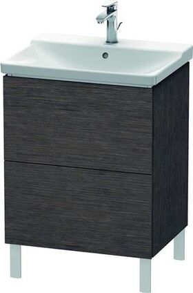 Duravit Waschtischunterbau L-CUBE 620x481x709mm eiche dunkel gebürstet