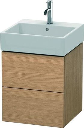 Duravit Waschtischunterbau L-CUBE 544x484x459mm europäische eiche