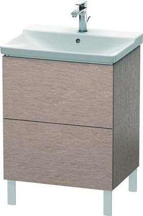 Duravit Waschtischunterbau L-CUBE 620x481x709mm eiche kaschmir