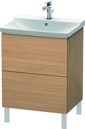 Duravit Waschtischunterbau L-CUBE 620x481x709mm europäische eiche