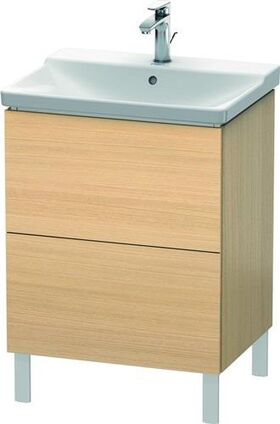 Duravit Waschtischunterbau L-CUBE 620x481x709mm mediterrane eiche