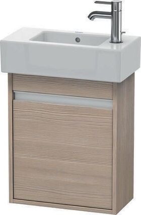 Duravit Waschtischunterbau Ketho 225x450x550mm Ans links betongrau matt