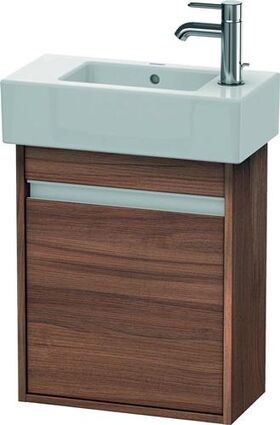 Duravit Waschtischunterbau Ketho 225x450x550mm Ans links nussbaum natur