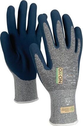 Handschuh Recycle Basic 16001 Gr.8 blau/hellblau EN388 EN420+A1 PSA II OX-ON - VPE: 12