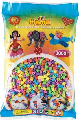 HAMA Perlen pastell gemischt 3.000Stück