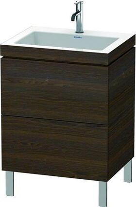 Duravit Waschtischunterbau L-CUBE m WT Vero Air 698x600x480mm 1 HL NB geb