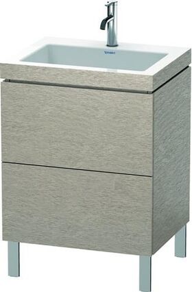 Duravit Waschtischunterbau L-CUBE m WT Vero Air 698x600x480mm 1 HL Ei ka