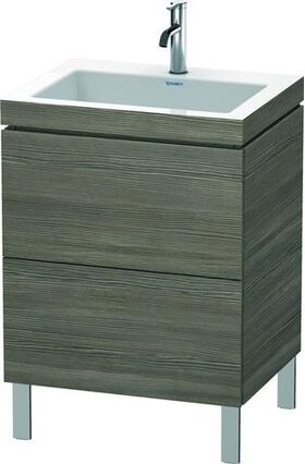 Duravit Waschtischunterbau L-CUBE m WT Vero Air 698x600x480mm 1 HL pi Ter