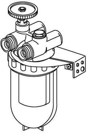 OV Heizölfilter-Zweistrang Oilpur DN 10 Filtein Niro-ES-Sieb 100-150 my