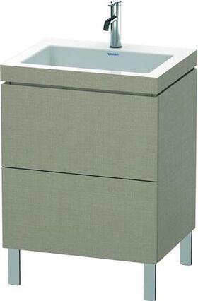 Duravit Waschtischunterbau L-CUBE m WT Vero Air 698x600x480mm 1 HL leinen