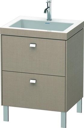 Duravit Waschtischunterbau BRIOSO 701x600x480mm m WT Vero Air Gri chr 1 HL