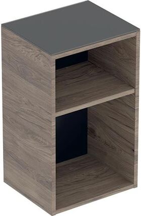 Geberit Seitenschrank Square SMYLE 360x600x299mm offen Mel Ho-st NB hickory