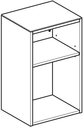 Geberit Seitenschrank Square SMYLE 360x600x299mm offen La sa-gr hochglanz