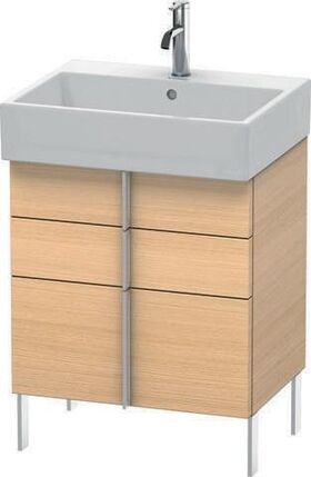 Duravit Waschtischunterbau VERO AIR 581x584x431mm flannel grey hochglanz