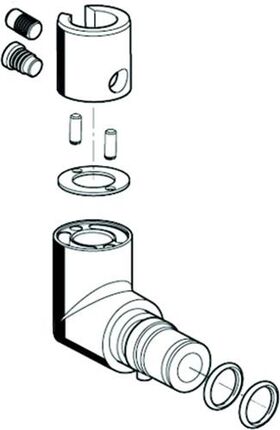 SCHELL Auslaufwinkel VITUS chrom