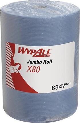 Wischtuch WypAll® X80 8347 L315xB310ca.mm blau 1-lagig Rl.WYPALL