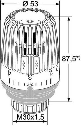 HEIMEIER Thermostat-Kopf K Standard - VPE: 20