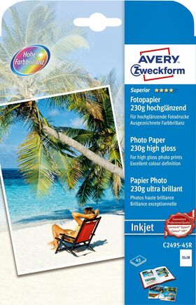 AVERY ZWECKFORM Inkjet Fotopapier13x18cm 230g 45 Blatt