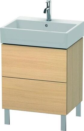 Duravit Waschtischunterbau L-CUBE 582x584x459mm mediterrane eiche